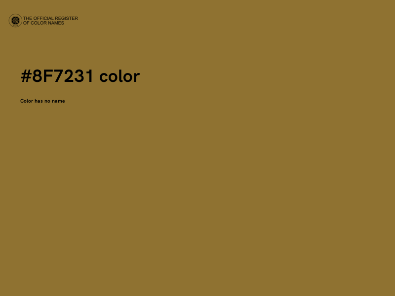 #8F7231 color image