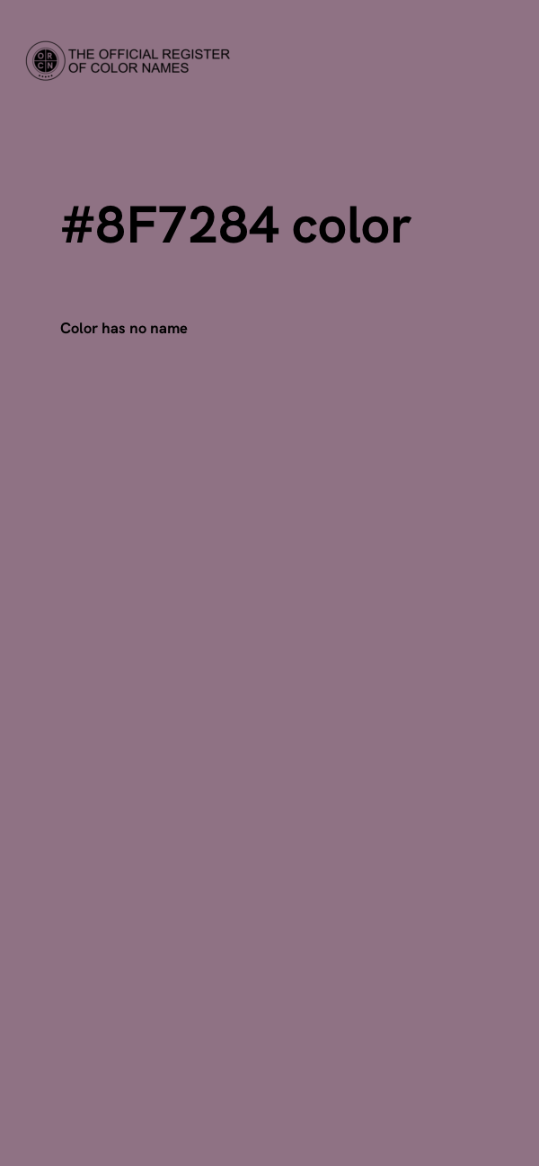 #8F7284 color image