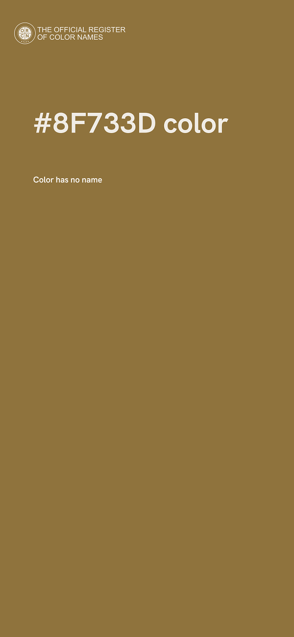 #8F733D color image