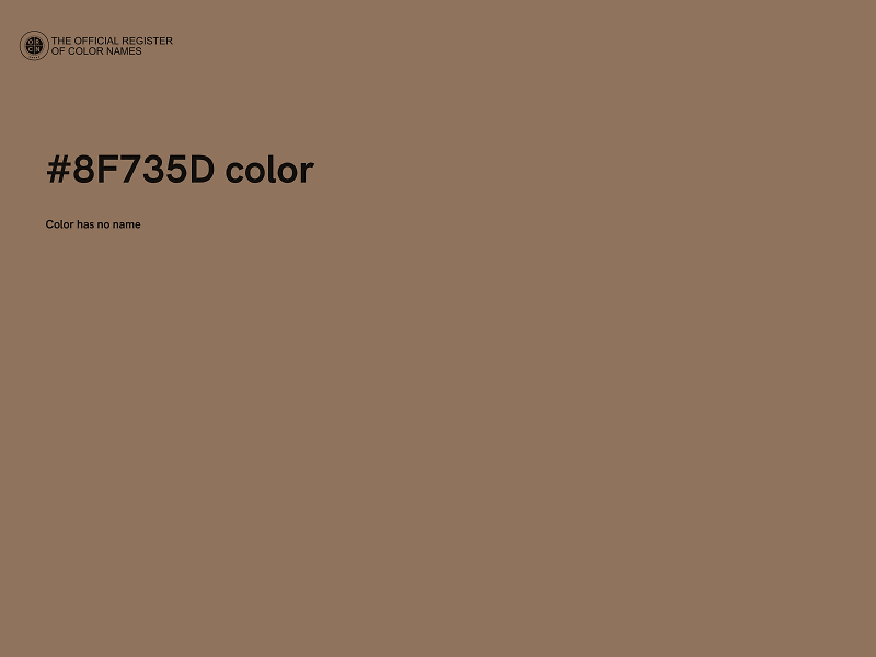 #8F735D color image