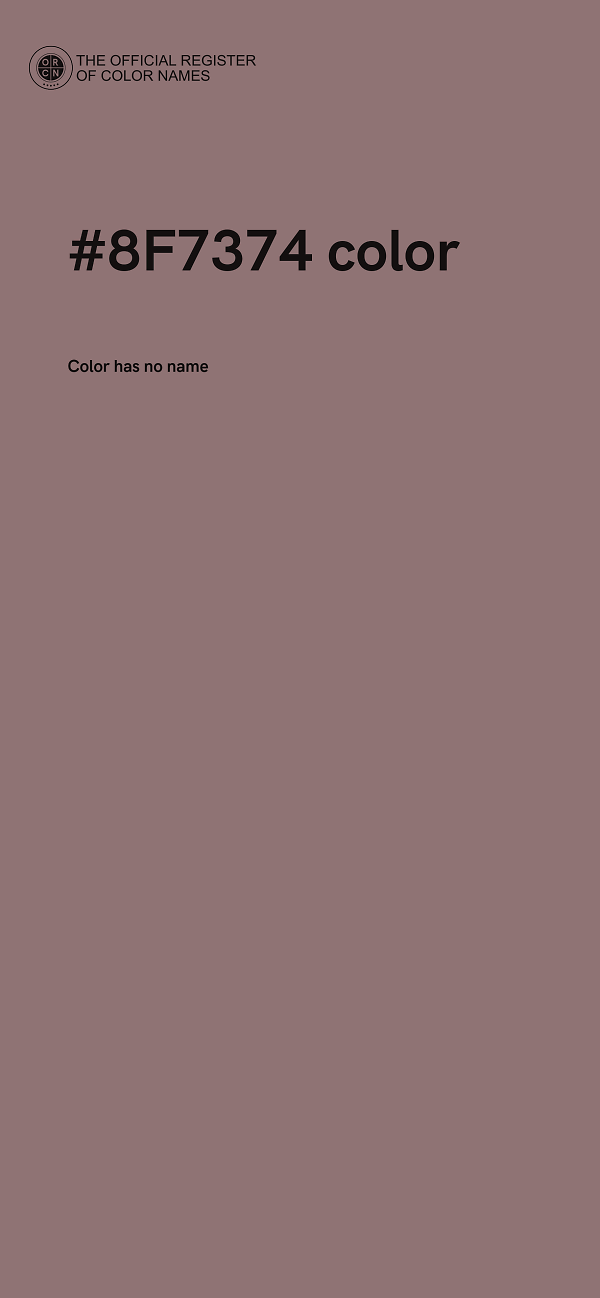 #8F7374 color image