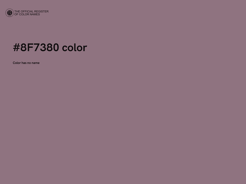 #8F7380 color image