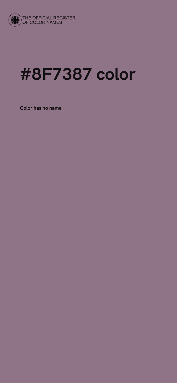 #8F7387 color image