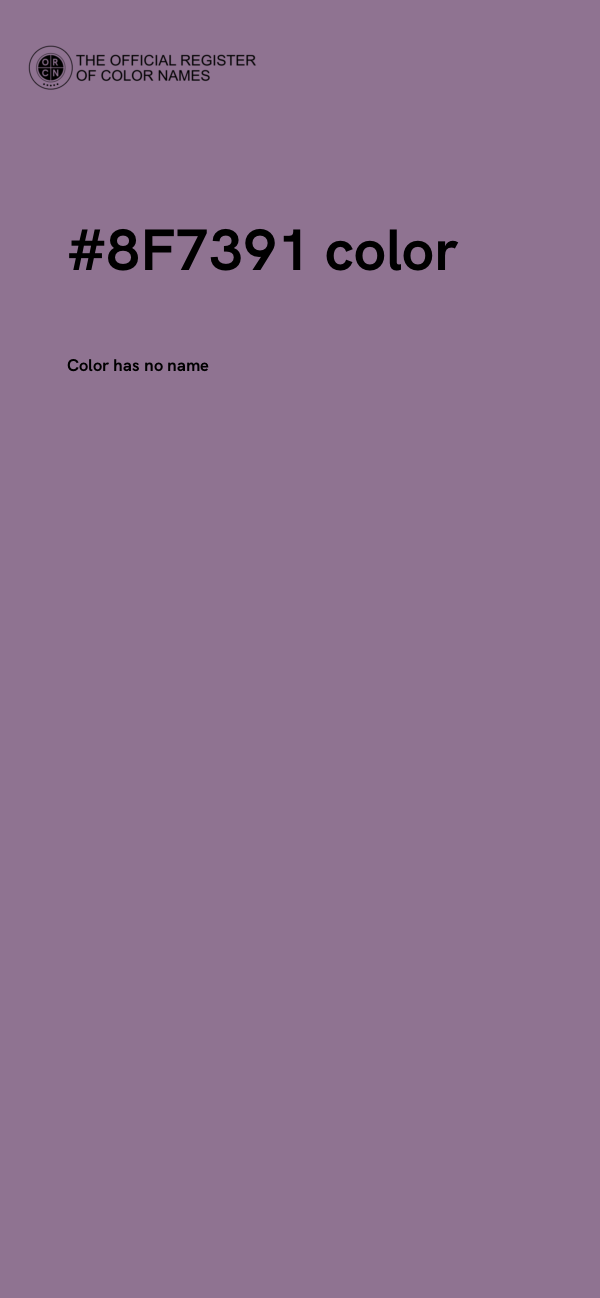 #8F7391 color image