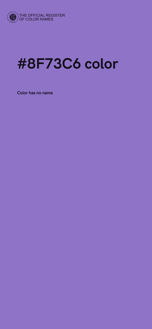#8F73C6 color image