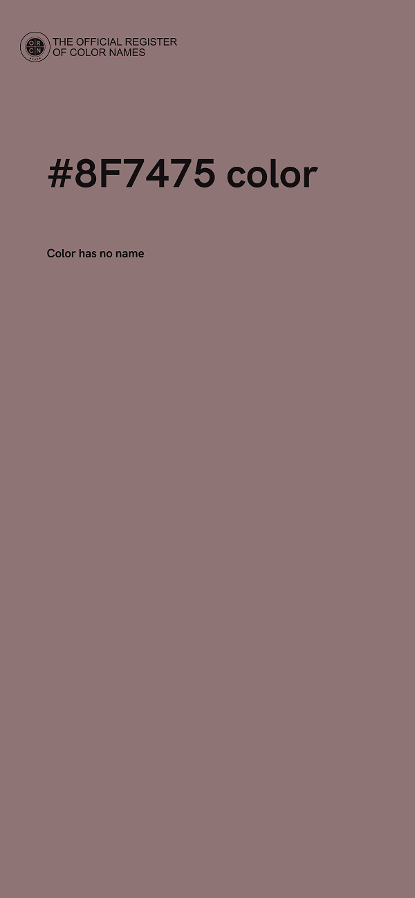 #8F7475 color image