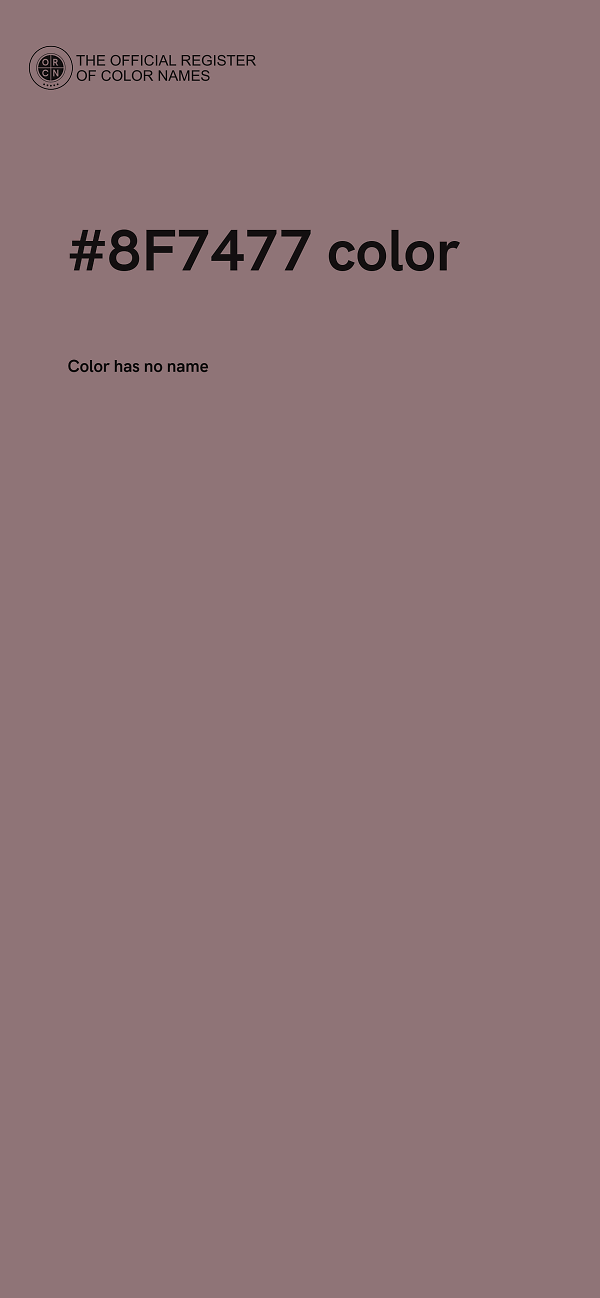 #8F7477 color image