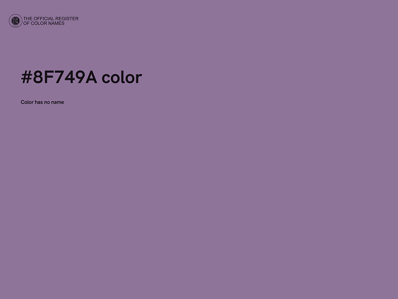 #8F749A color image