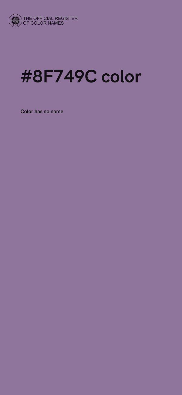 #8F749C color image