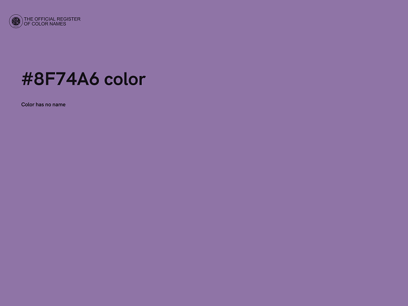 #8F74A6 color image