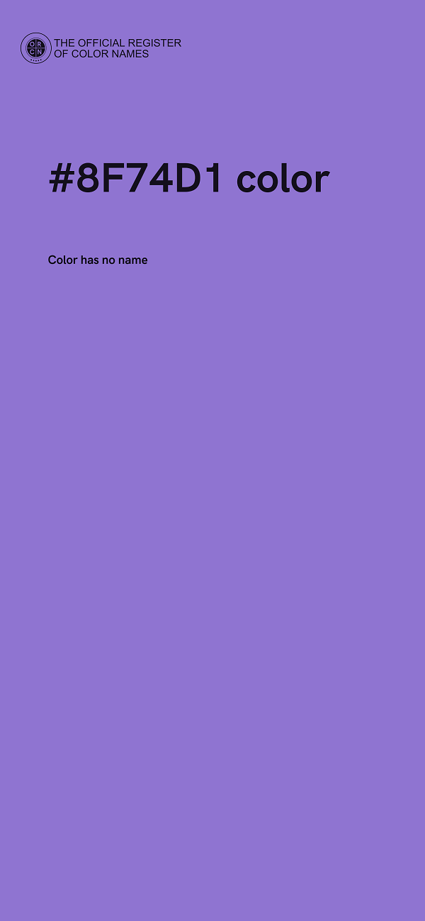 #8F74D1 color image