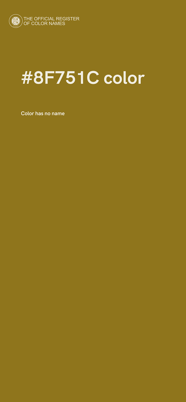 #8F751C color image