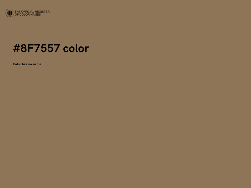 #8F7557 color image