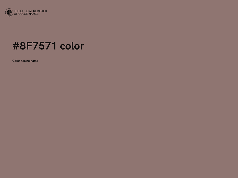 #8F7571 color image