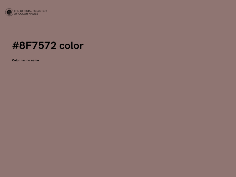 #8F7572 color image