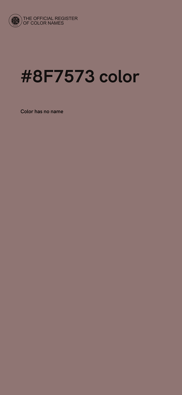 #8F7573 color image