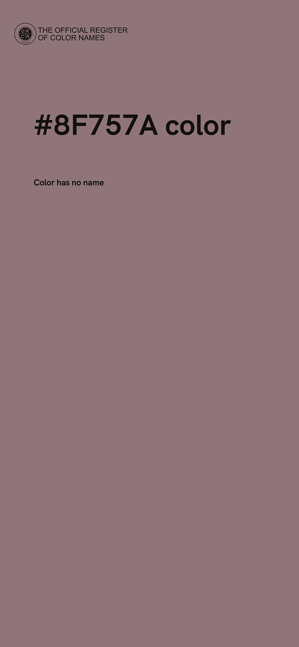 #8F757A color image