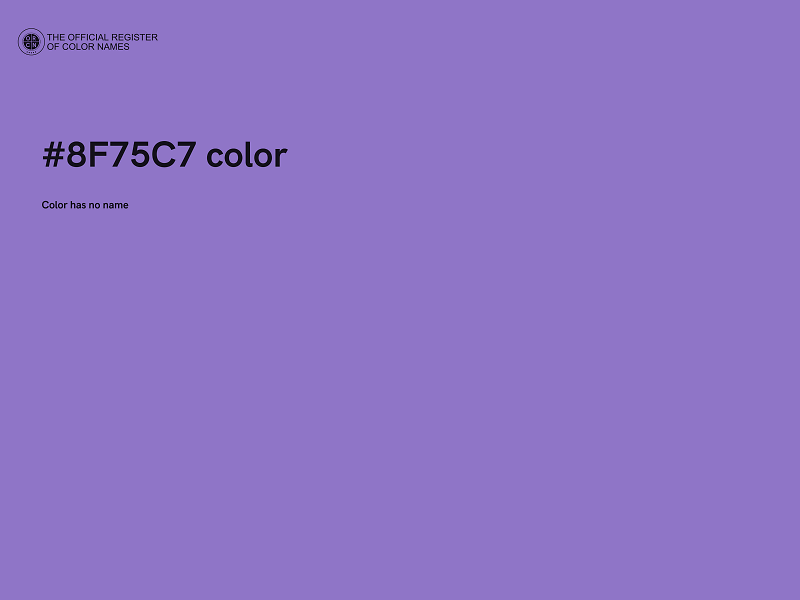 #8F75C7 color image