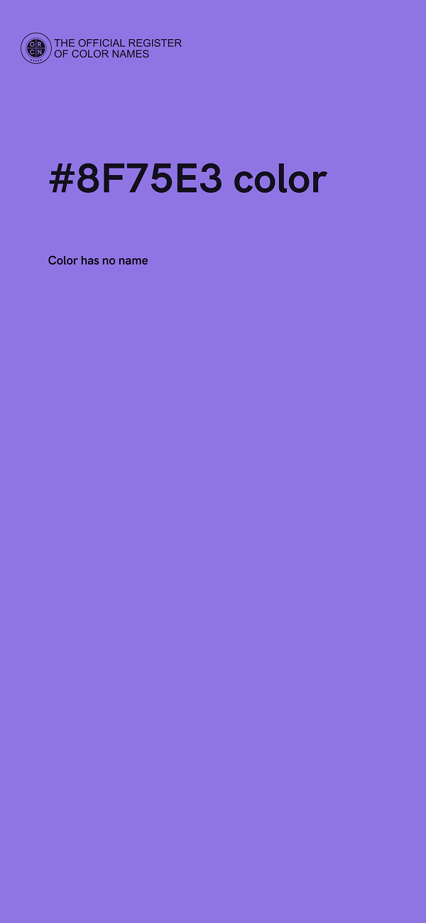 #8F75E3 color image