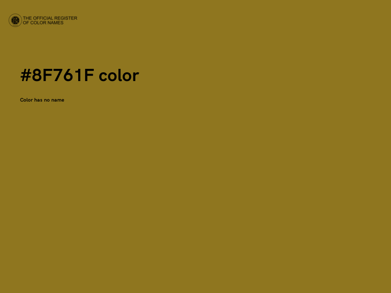 #8F761F color image