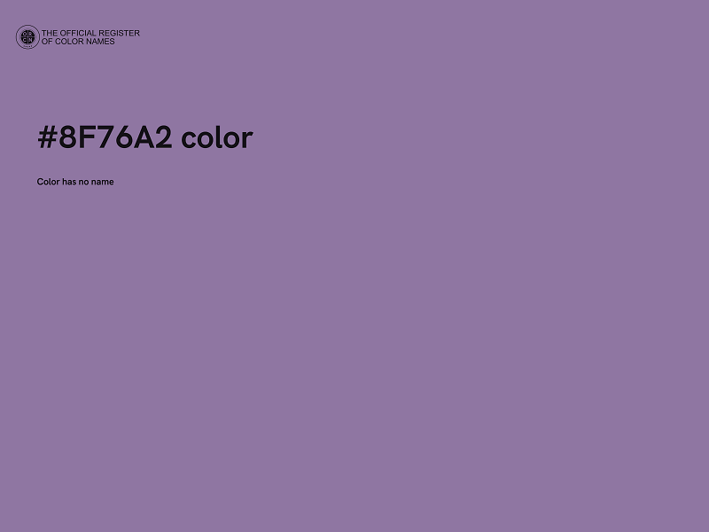 #8F76A2 color image