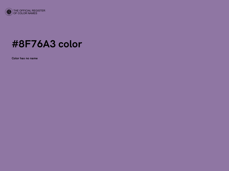 #8F76A3 color image