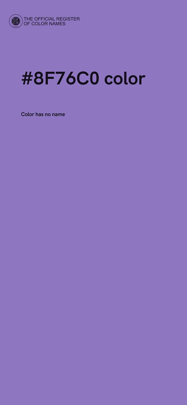 #8F76C0 color image