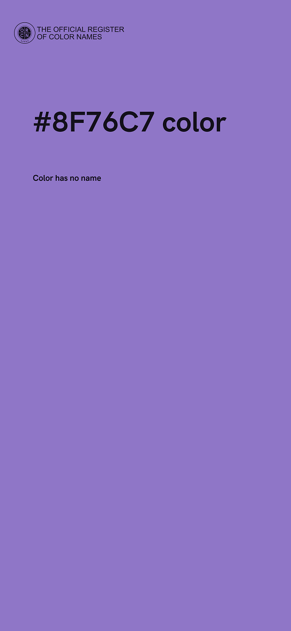 #8F76C7 color image