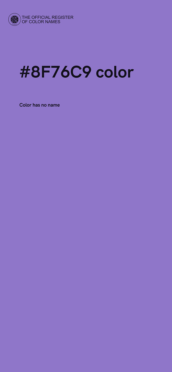 #8F76C9 color image