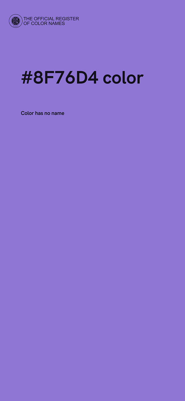 #8F76D4 color image