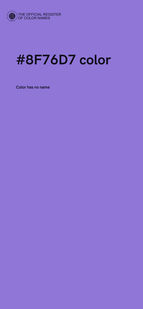 #8F76D7 color image