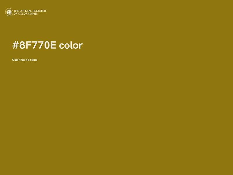 #8F770E color image