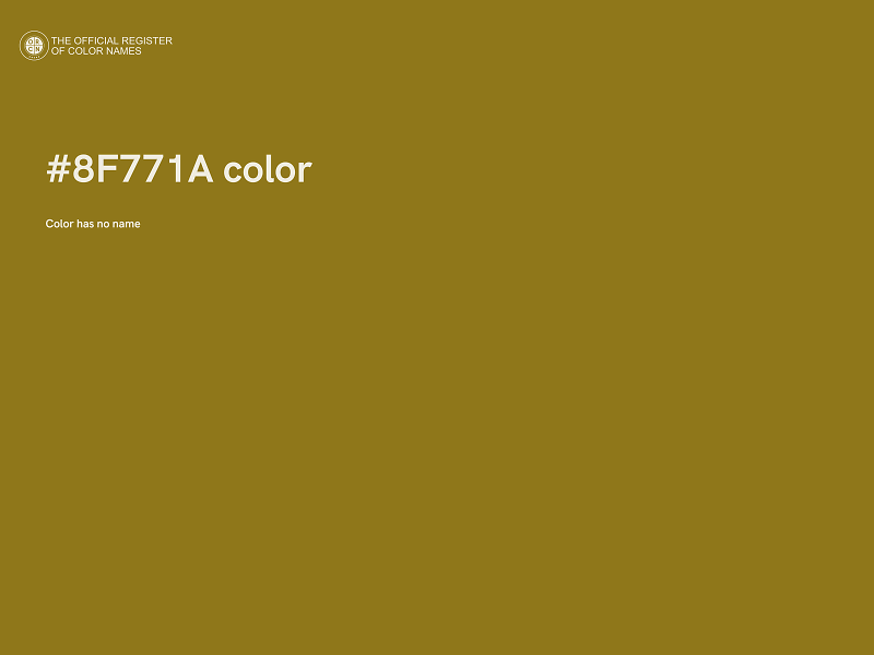 #8F771A color image