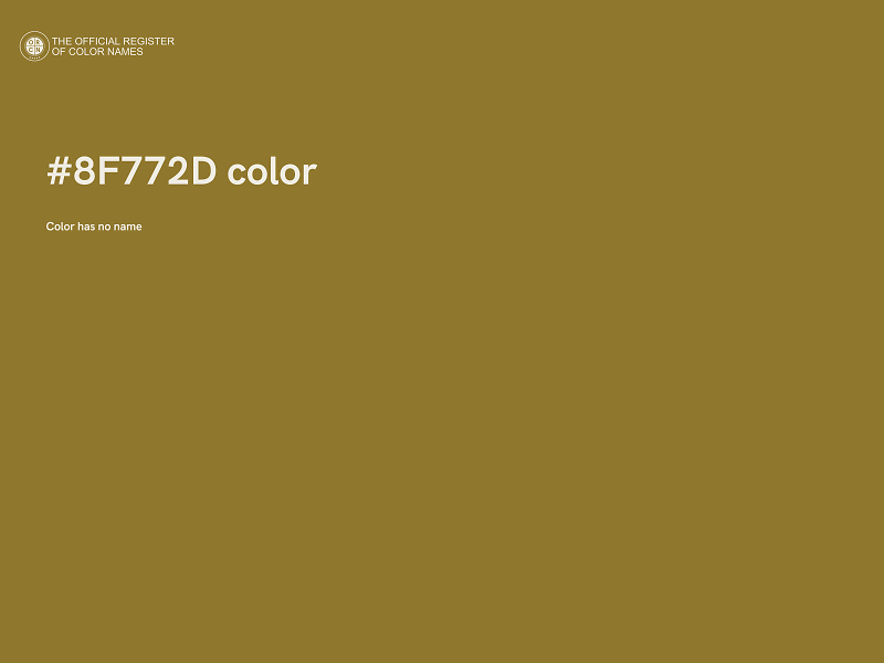 #8F772D color image