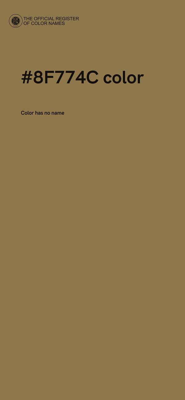 #8F774C color image