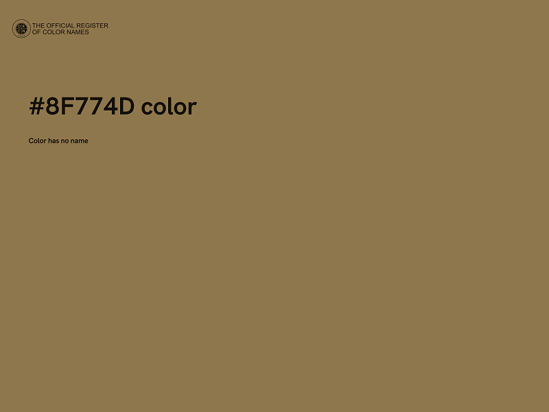 #8F774D color image