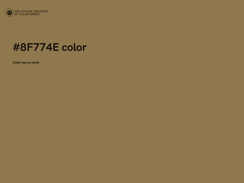 #8F774E color image