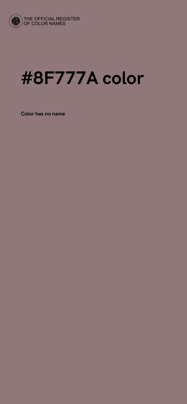 #8F777A color image