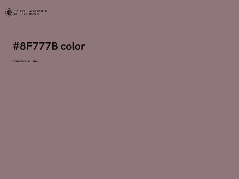 #8F777B color image