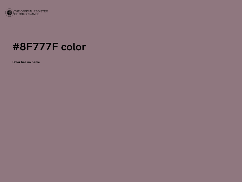 #8F777F color image