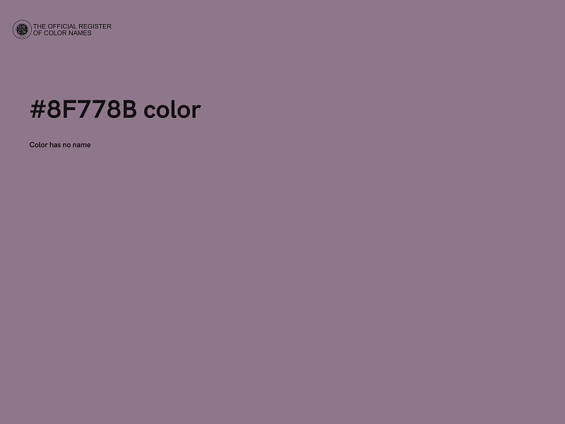 #8F778B color image