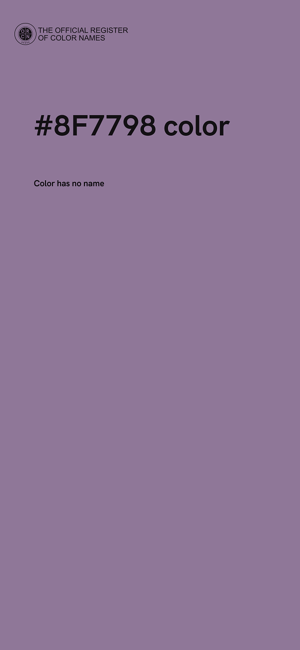 #8F7798 color image