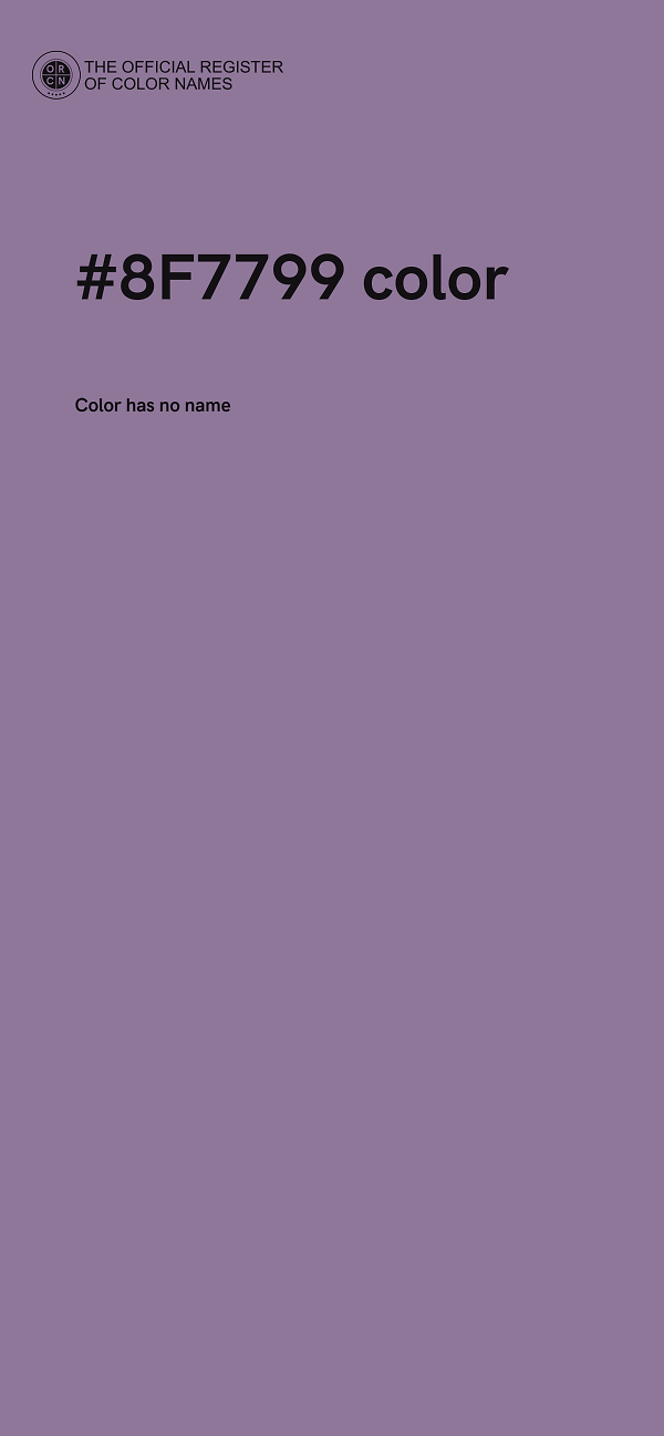 #8F7799 color image