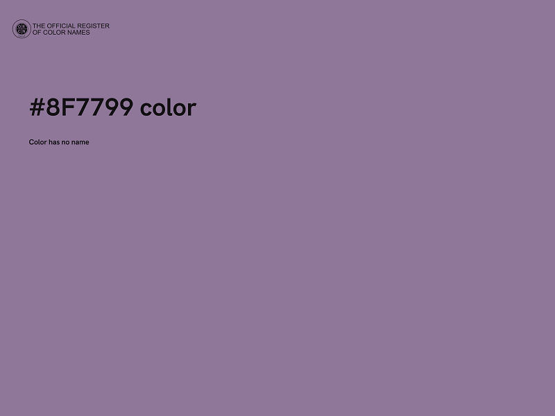 #8F7799 color image