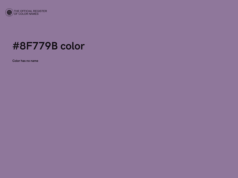 #8F779B color image