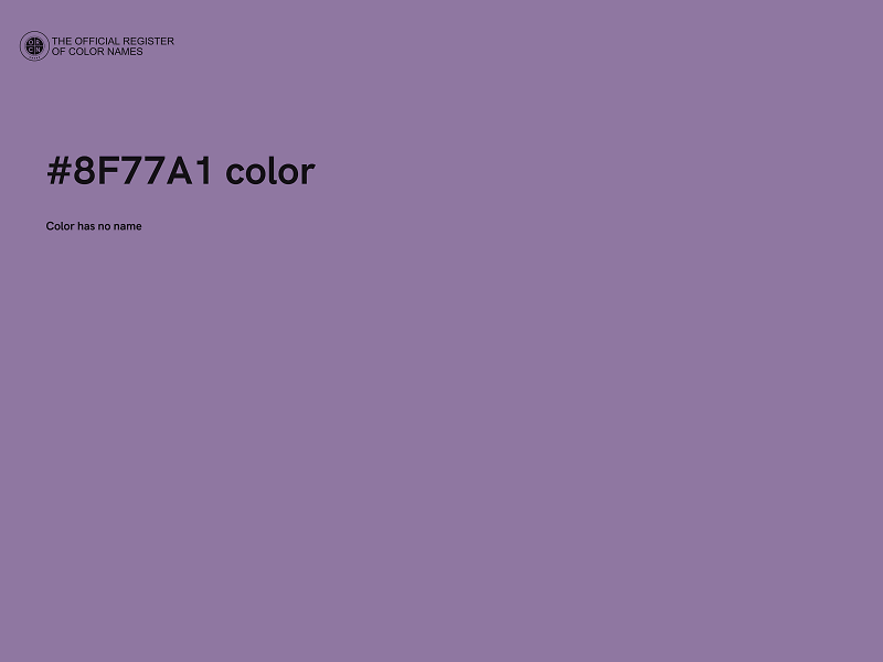 #8F77A1 color image