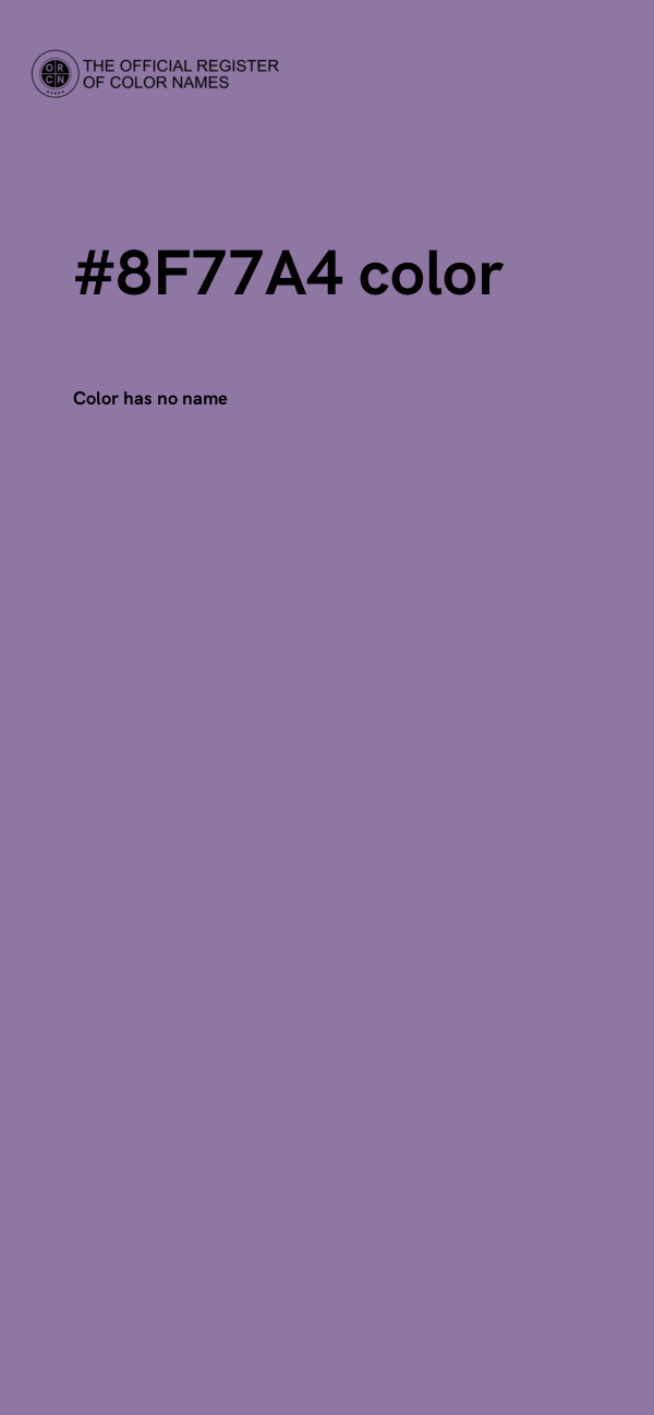 #8F77A4 color image