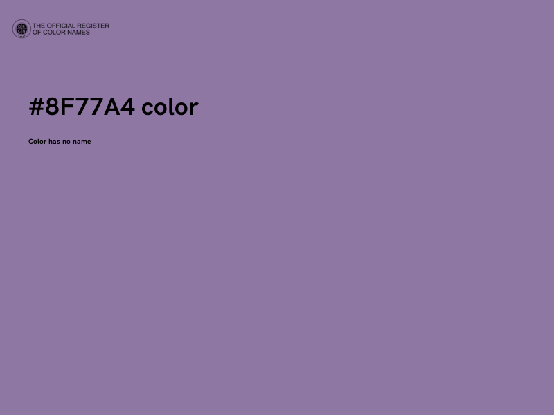 #8F77A4 color image