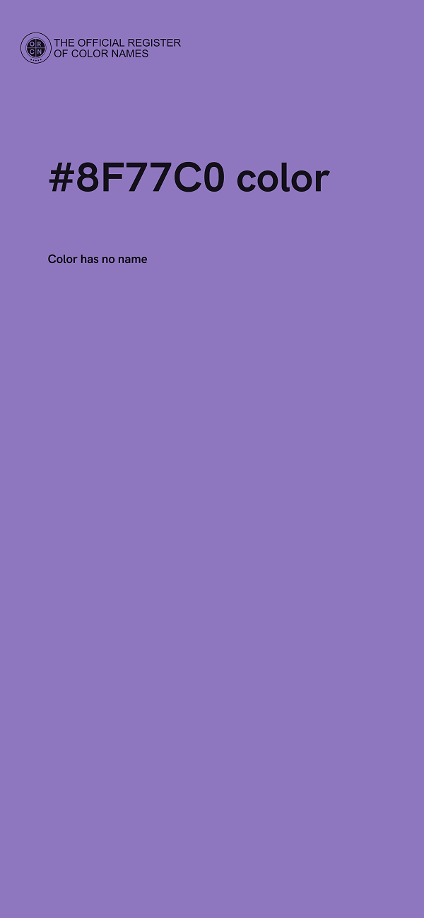 #8F77C0 color image