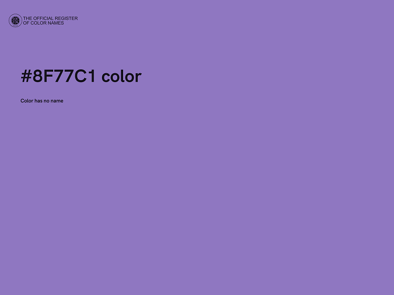 #8F77C1 color image